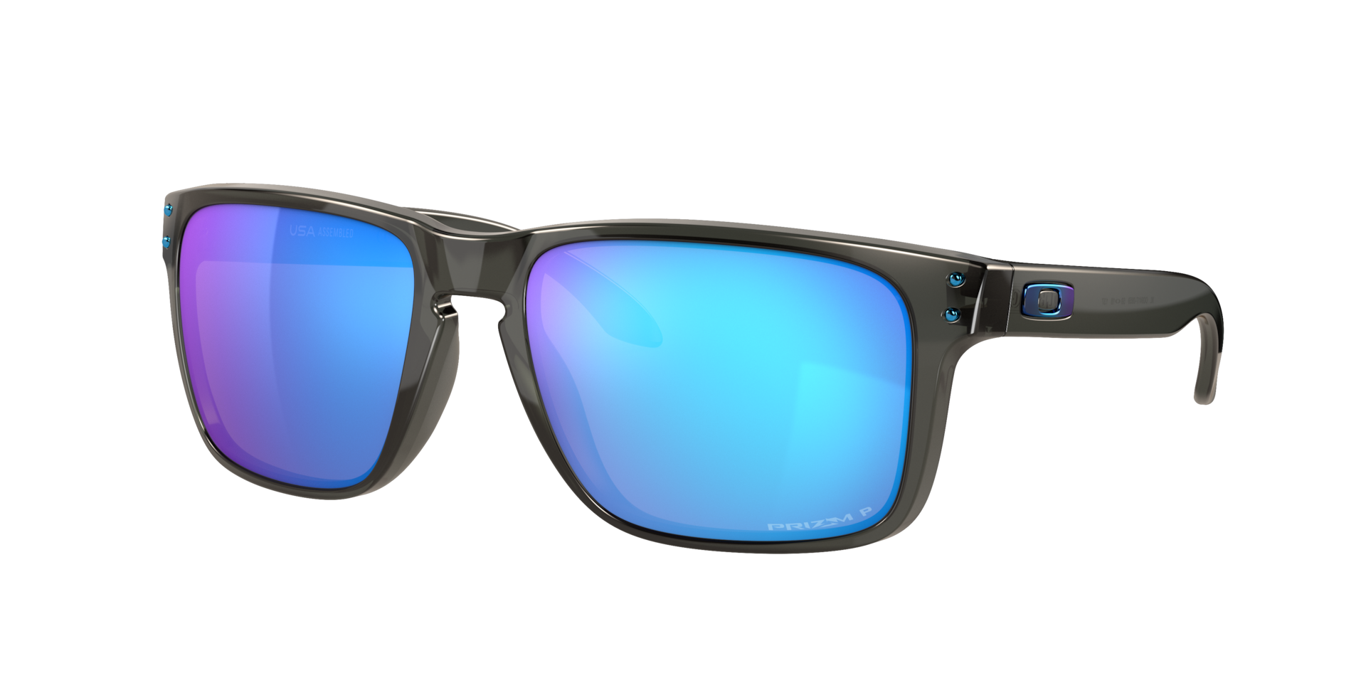Oakley Mannelijk Sunglass Holbrook™ XL - Framekleur: Dofgrijs, Lenskleur: Prizm Sapphire Polarized