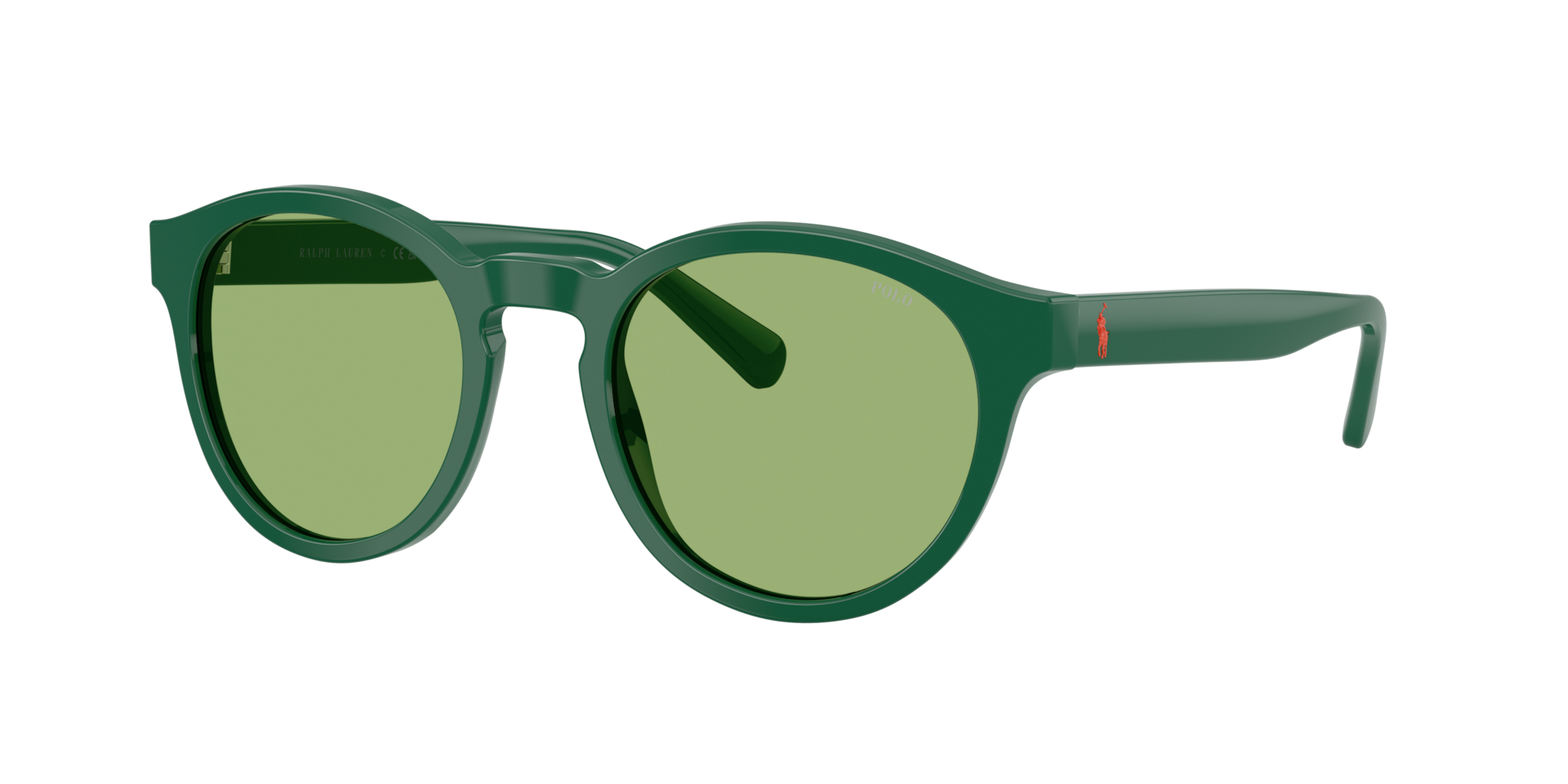 Polo Ralph Lauren Man Sunglass PH4192 -  Frame color: Shiny Dark Green, Lens color: Light Green