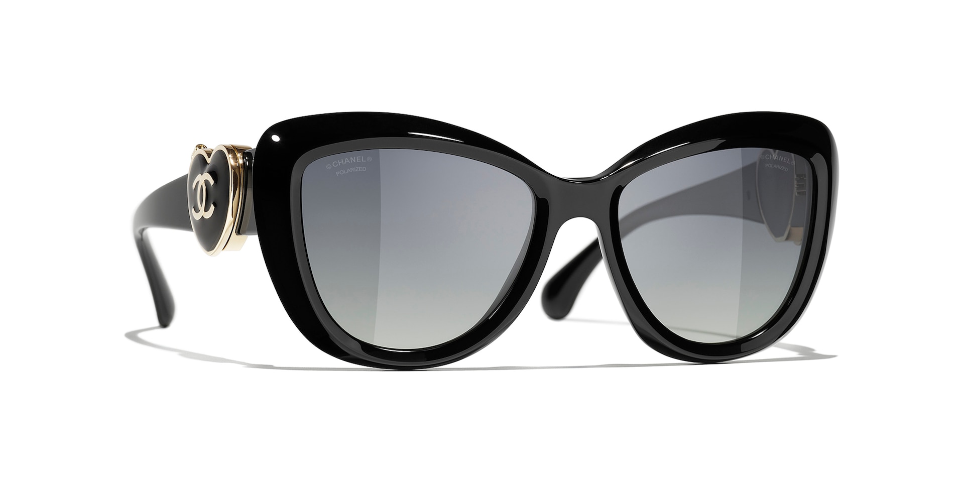 Chanel Femme Sunglass Butterfly Sunglasses CH5517 - Couleur du Monture Noir Couleur de Lentille Gris 890 €