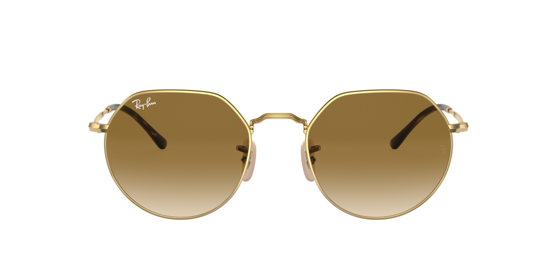 Ray-Ban Jack L (53 - 20) with Brown lenses and Gold frame