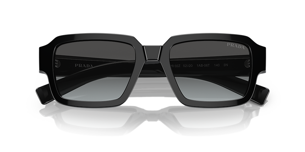 Prada PR 02ZS S (52 - 20) with Grey lenses and Black frame