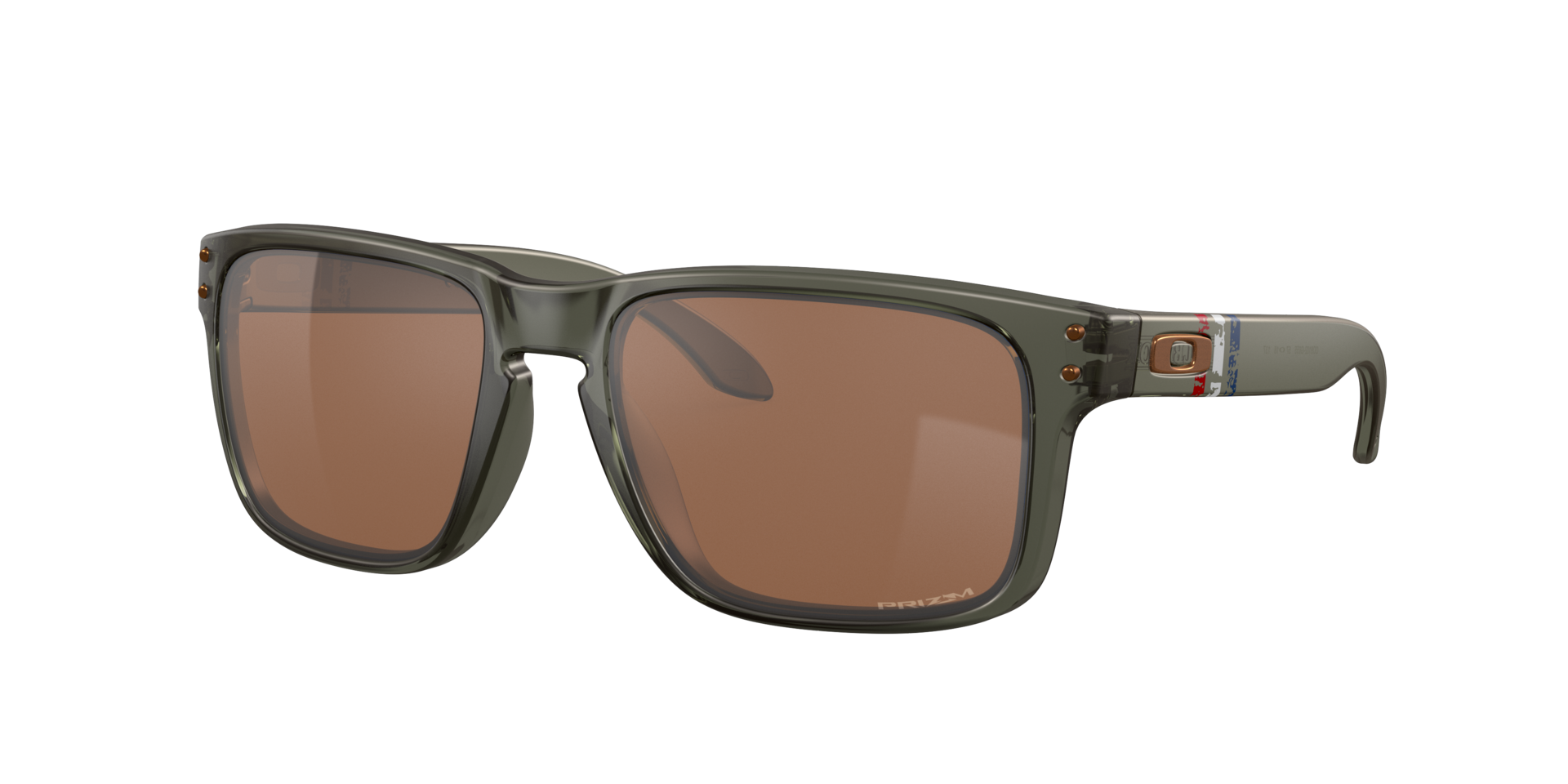 Oakley Man Sunglass Standard Issue Holbrook™ American Heritage - Uncle Sam - Frame color: Matte Olive Ink, Lens color: Prizm Tungsten
