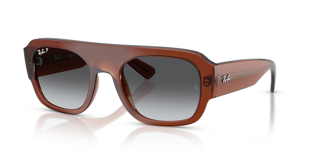 Ray-Ban RB2218 L (55 - 22) with Grey lenses and Brown frame