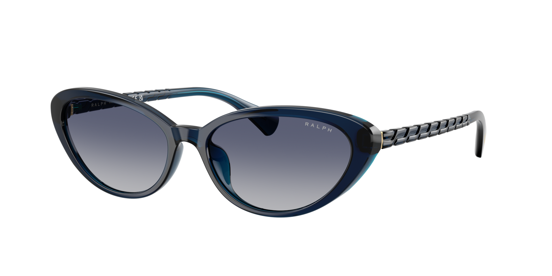 Ralph Femme Sunglass RA5338U - Couleur du Monture Bleu transparent fonc Couleur de Lentille Bleu dgrad Azur 98 €