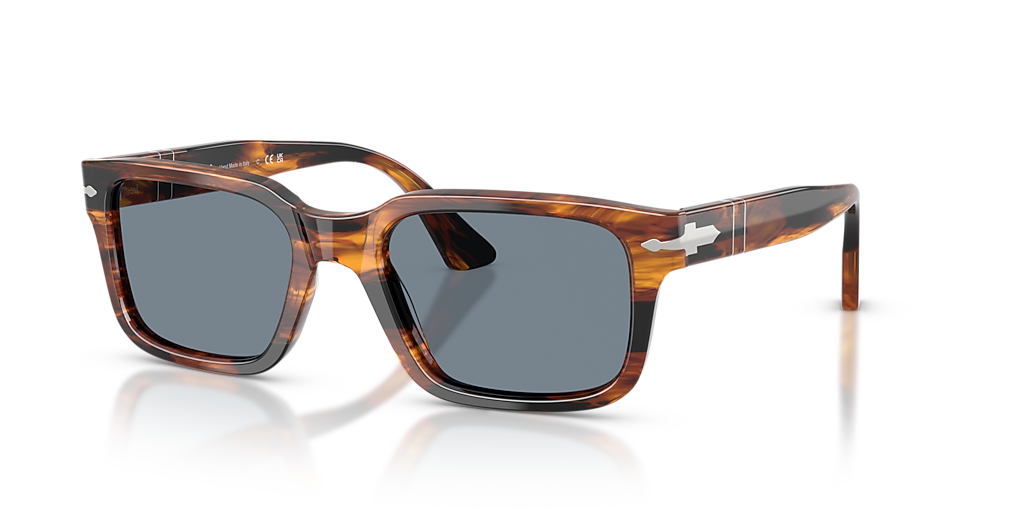 Persol PO3272S L (55 - 20) with Blue lenses and Brown frame
