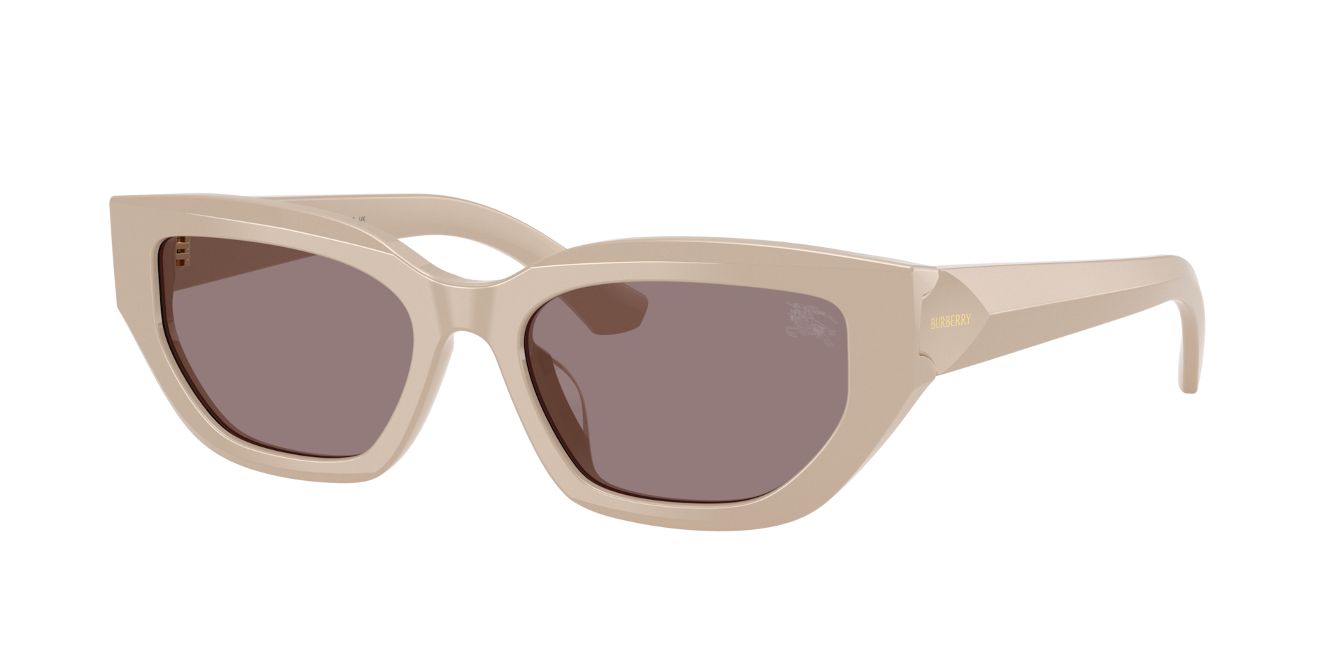 Burberry Woman Sunglass BE4463D -  Frame color: Beige, Lens color: Dark Purple
