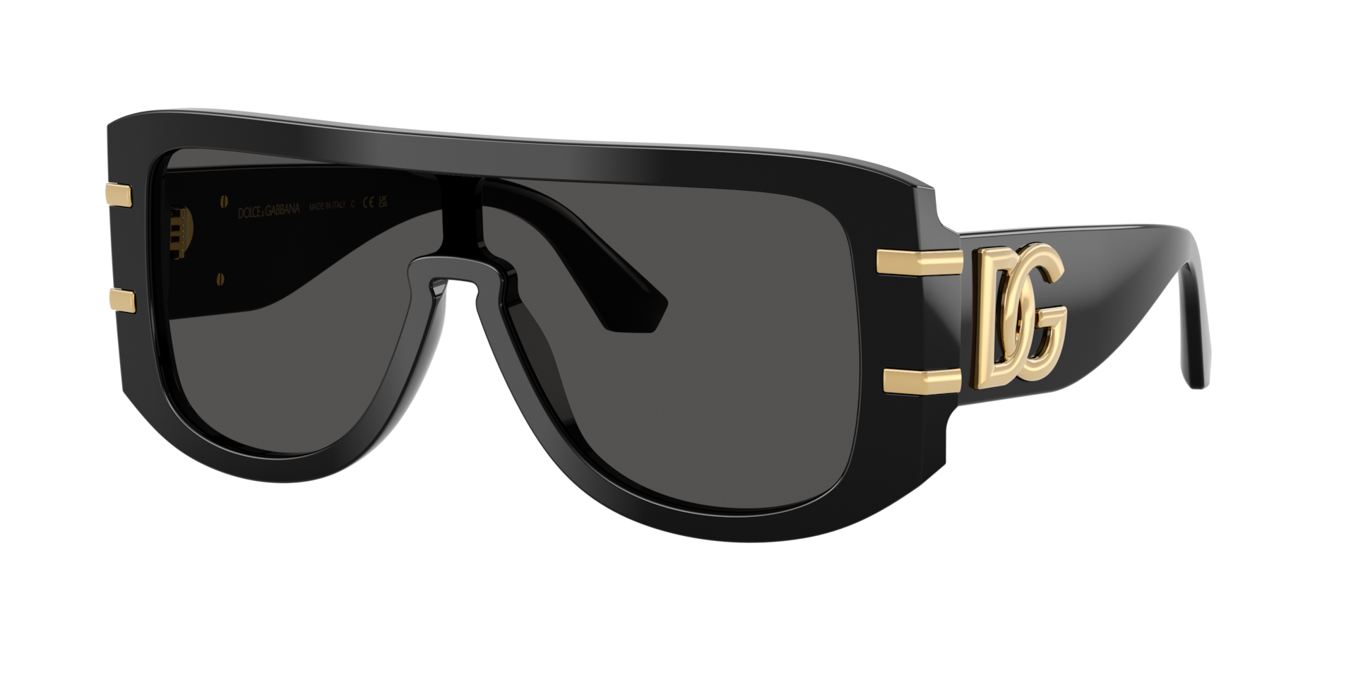 Dolce&Gabbana Mann Sunglass DG4565 - Rahmenfarbe: Schwarz, Linsenfarbe: Dunkelgrau