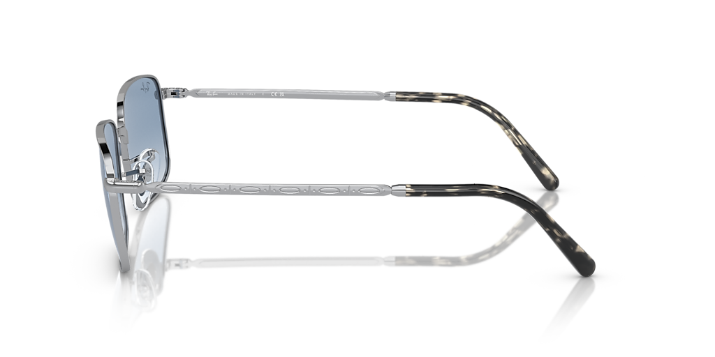 Ray-Ban RB3717 XL (57 - 18) with Blue lenses and Silver frame