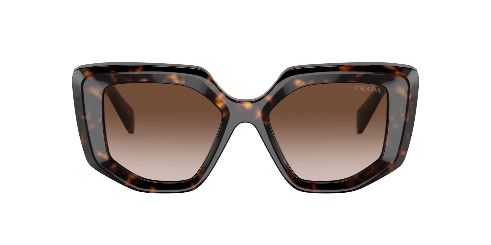 Prada PR 14ZS M (50 - 18) with Brown lenses and Tortoise frame