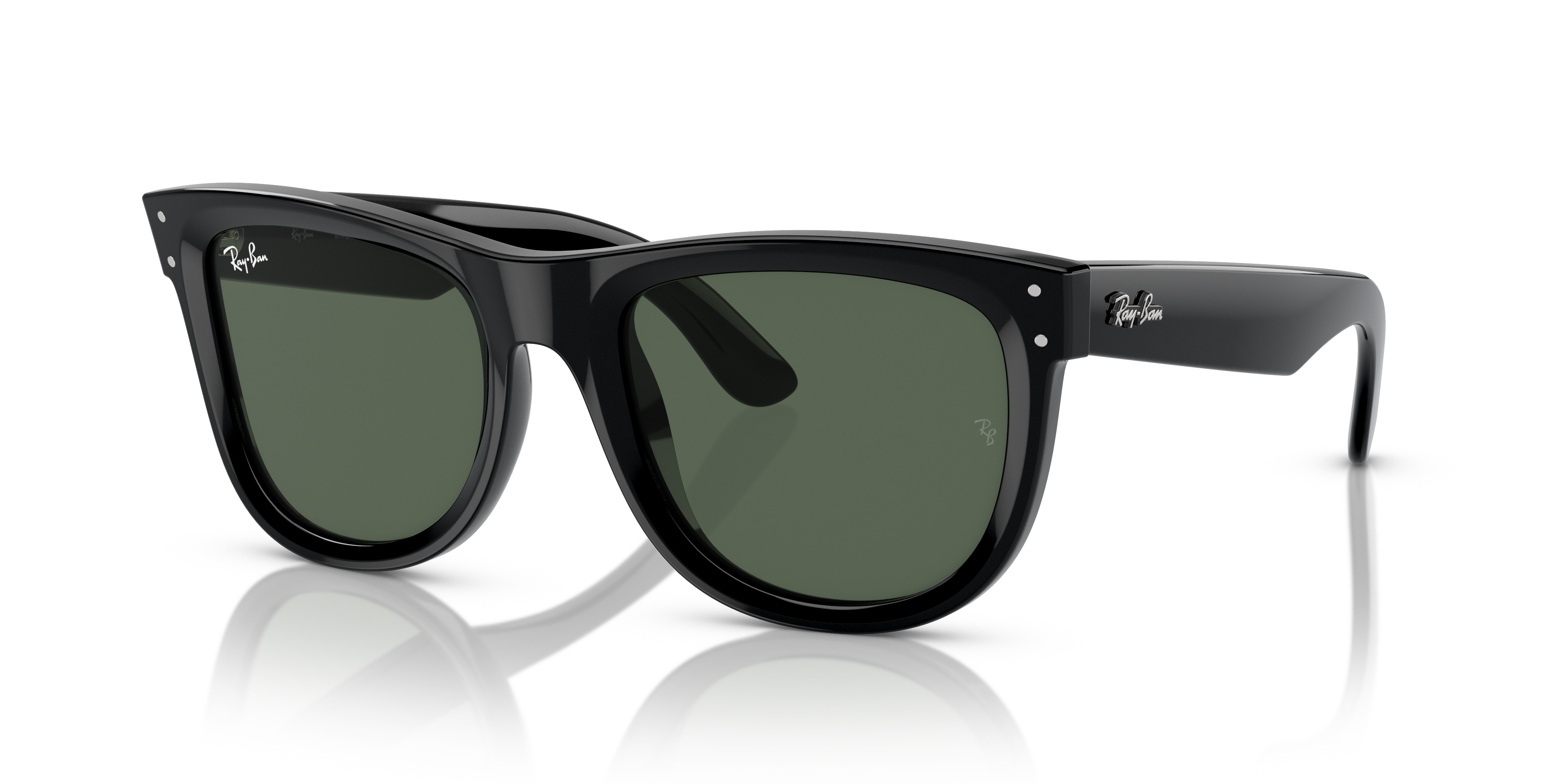 Ray-Ban Wayfarer Reverse S (50 - 22) with Green lenses and Black