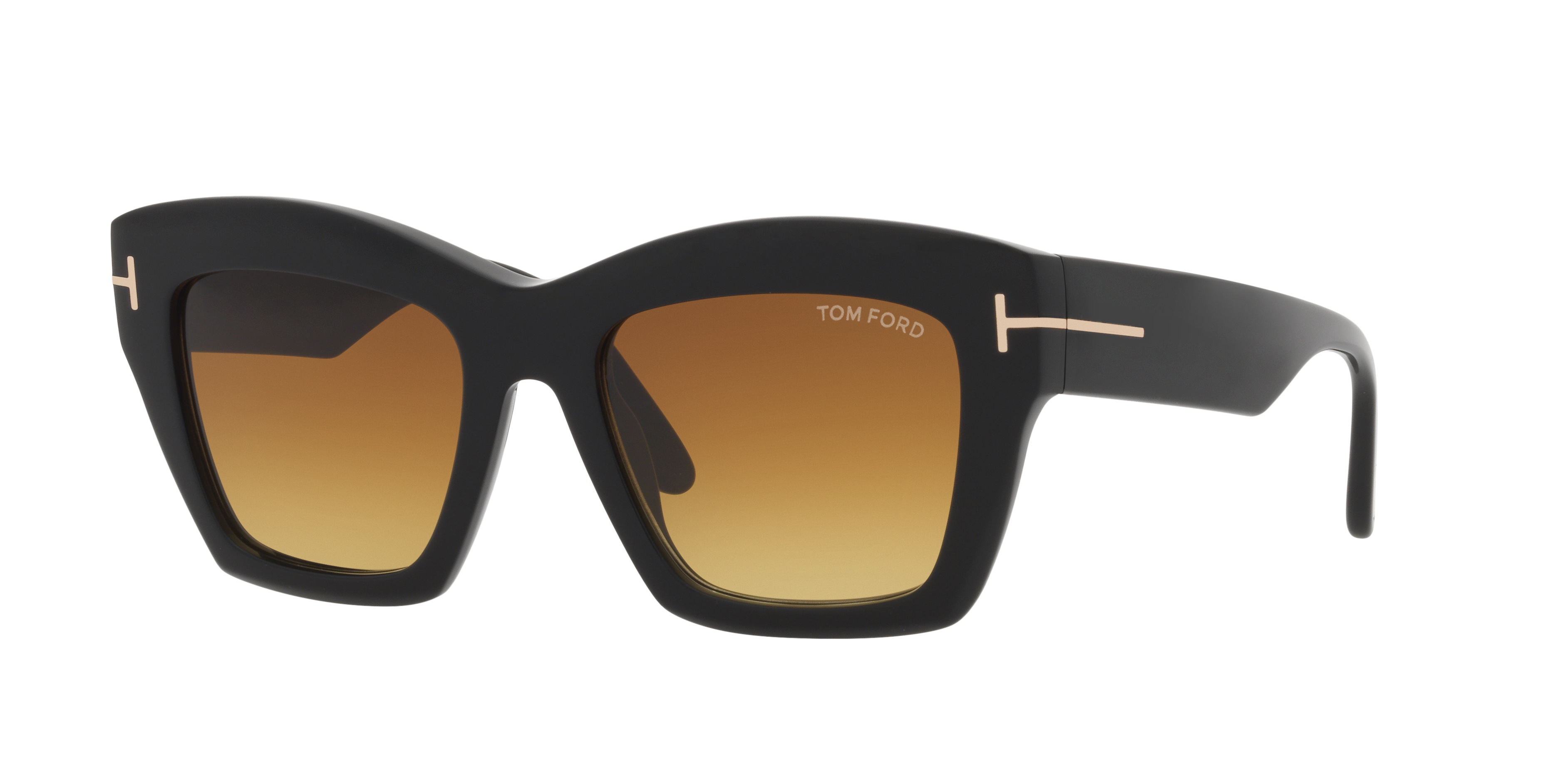 Tom Ford Woman Sunglass FT1191 -  Frame color: Black Shiny, Lens color: Brown Gradient