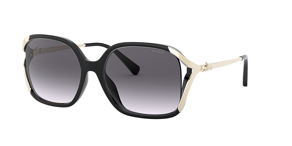 Coach L1116 XL (57 - 17) with Grey lenses and Black frame