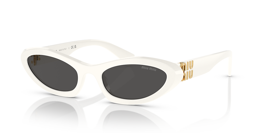 Miu Miu MU 09YS M (54 - 20) with Grey lenses and White frame