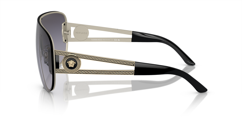 Versace VE2166 M (0 - 141) with Grey lenses and Gold frame