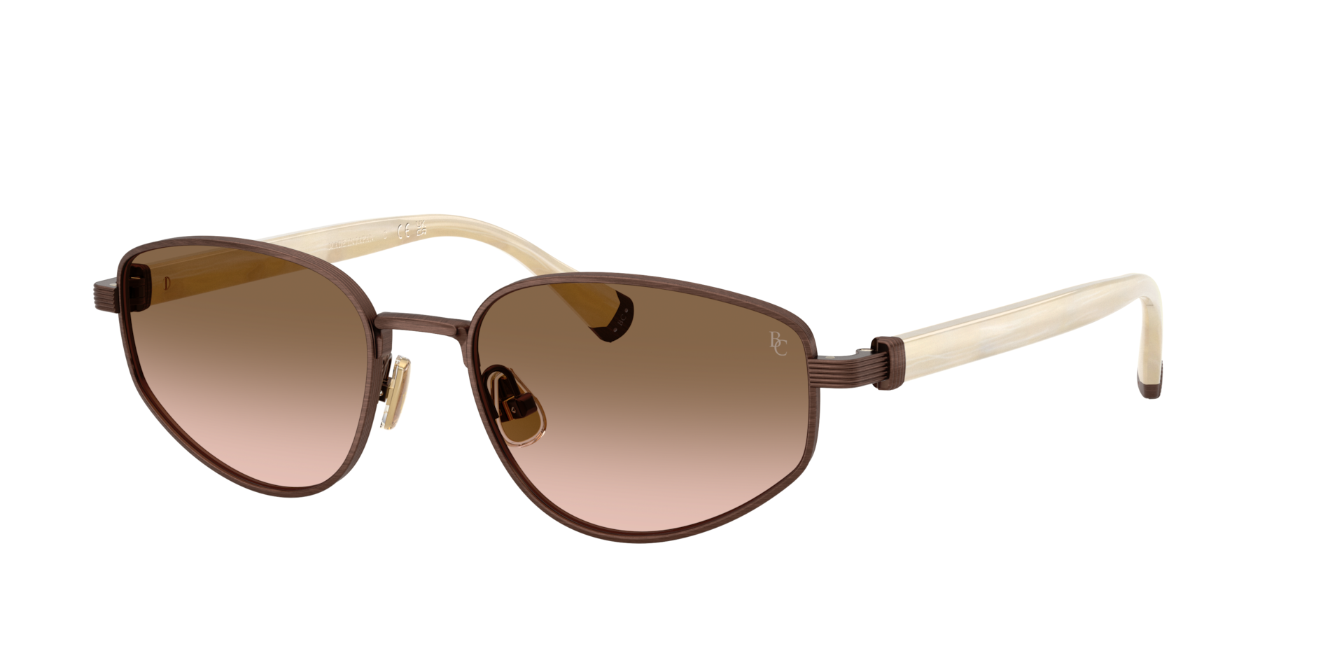 Brunello Cucinelli Woman Sunglass BC2008ST -  Frame color: Brushed Brown, Lens color: Marrone Rosato