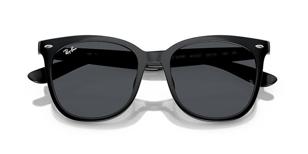 Ray-Ban RB4379D L (55 - 19) with Grey lenses and Black frame