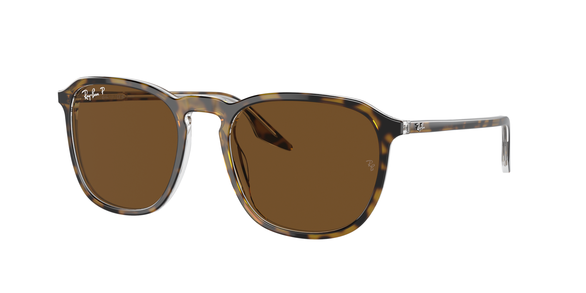 Ray-Ban Unisex Sunglass RB2203 -  Frame color: Havana, Lens color: Brown Polarized
