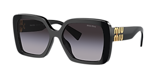Miu Miu MU 10ZS M (54 - 17) with Grey lenses and Black frame