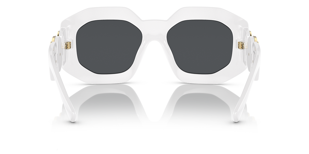 Versace VE4424U L (56 - 18) with Grey lenses and White frame  display picture 2