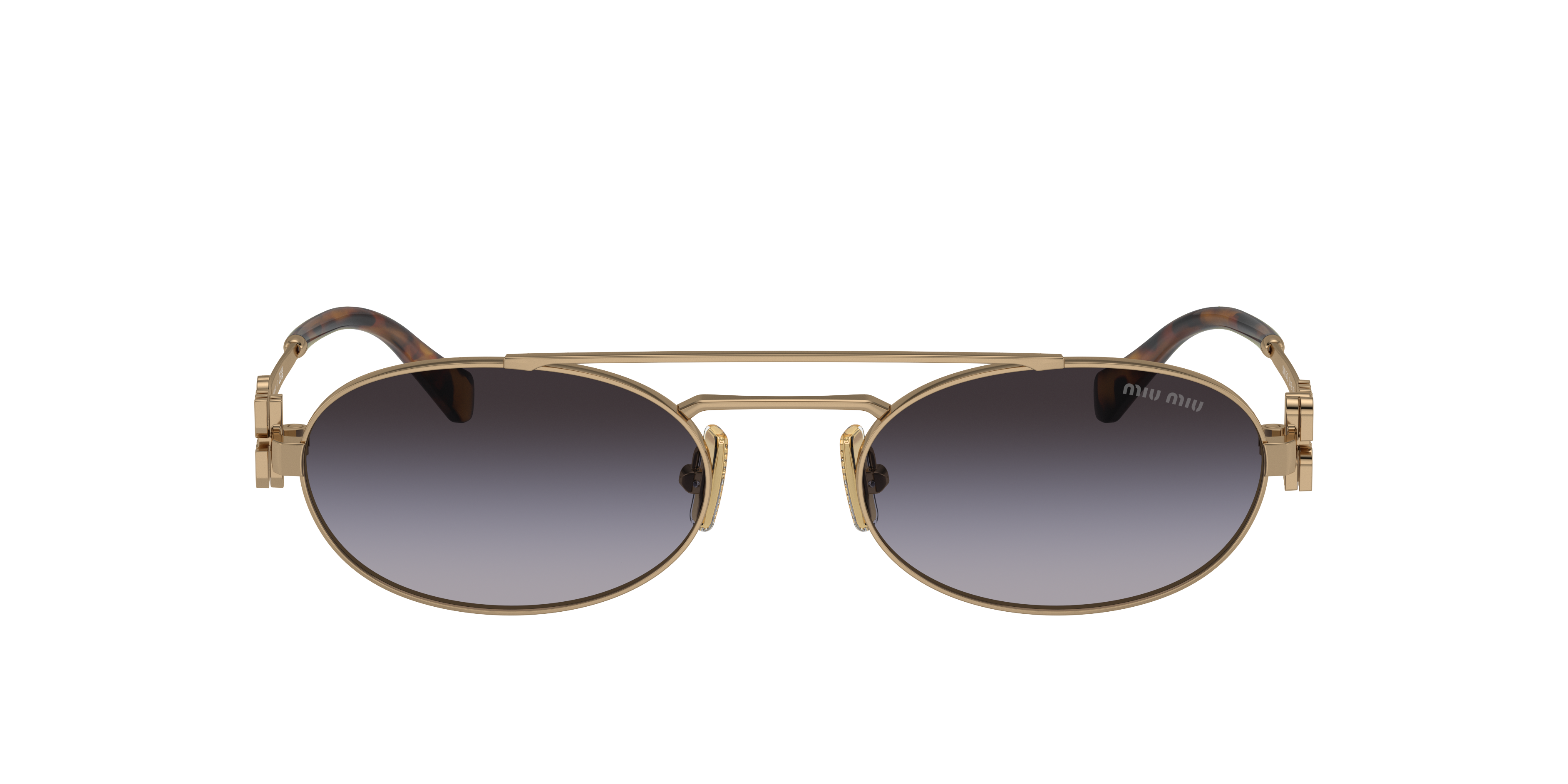 Miu Miu MU 54ZS M (53 - 19) with Grey lenses and Gold frame