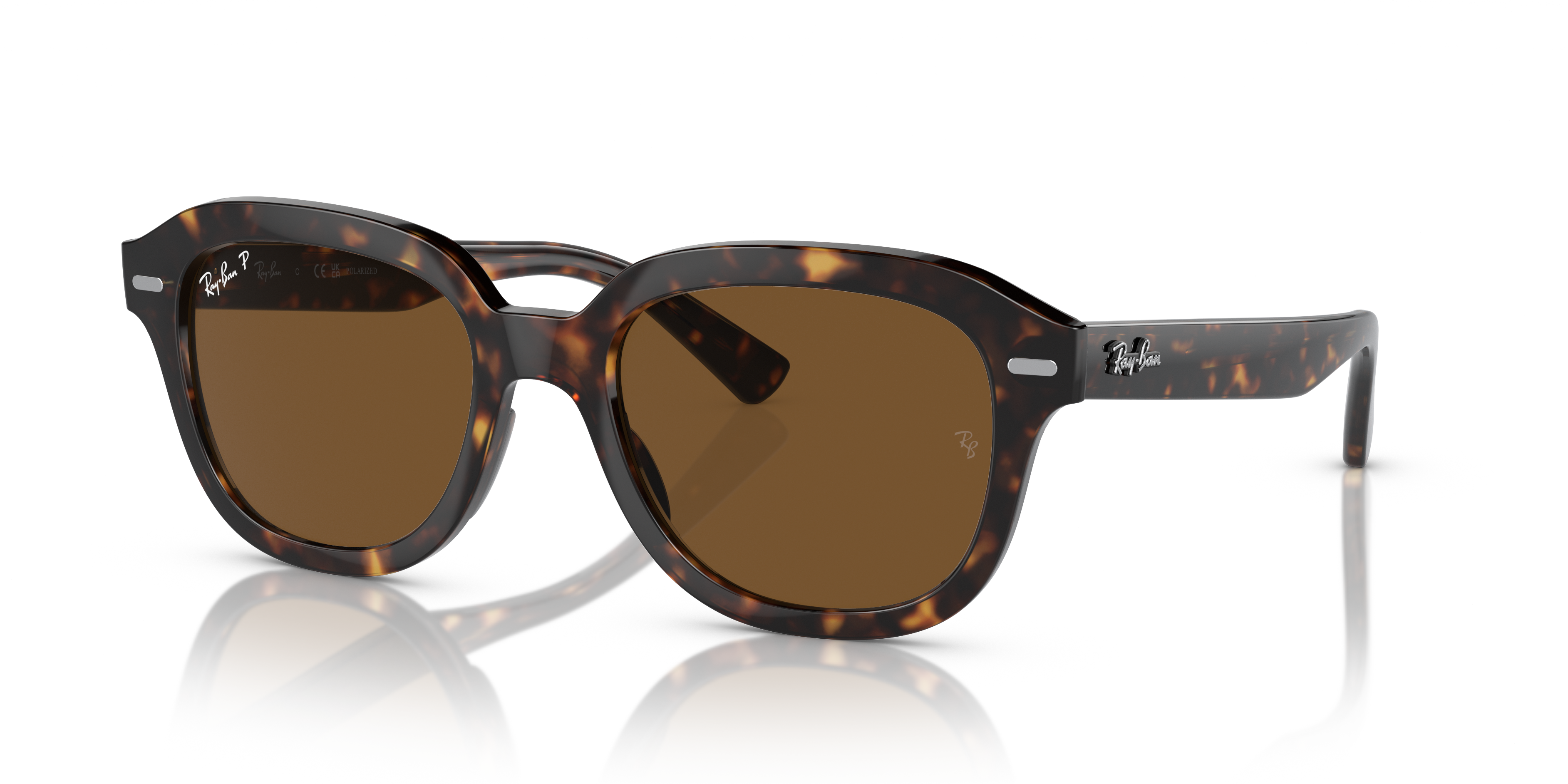 Ray-Ban Erik XL (53 - 20) with Brown lenses and Tortoise frame