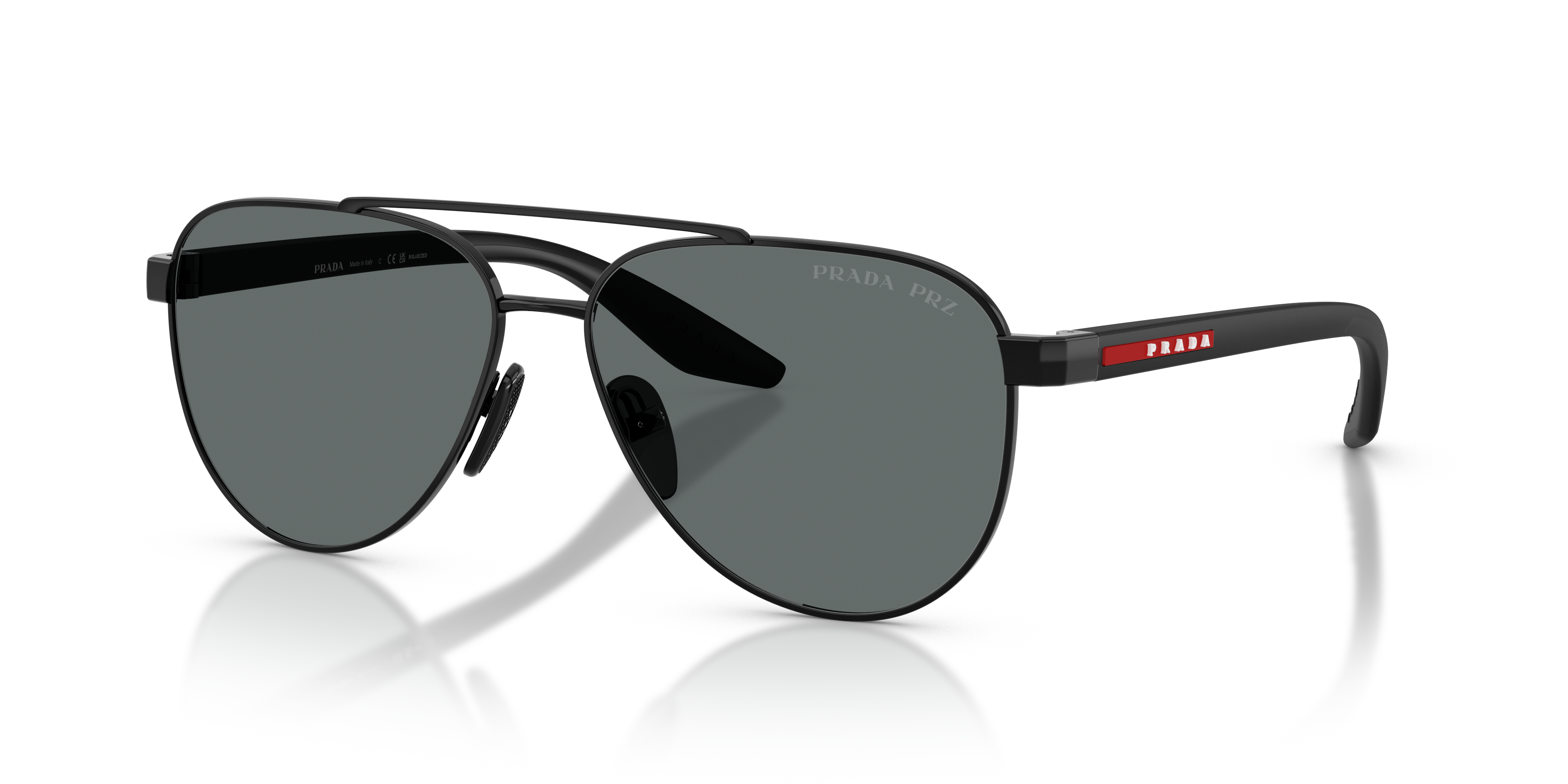 Prada Linea Rossa PS A52S XL (58 - 14) with Grey lenses and Black