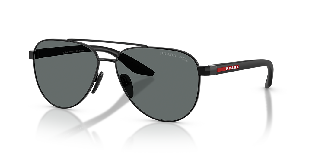 Prada Linea Rossa PS A52S XL (58 - 14) with Grey lenses and Black