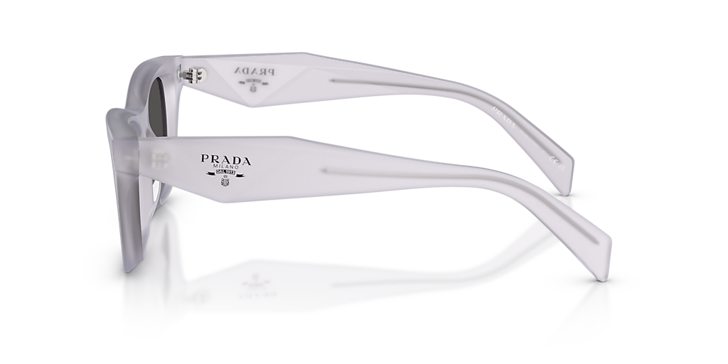 Prada PR C07S S (51 - 18) with Grey lenses and Transparent frame