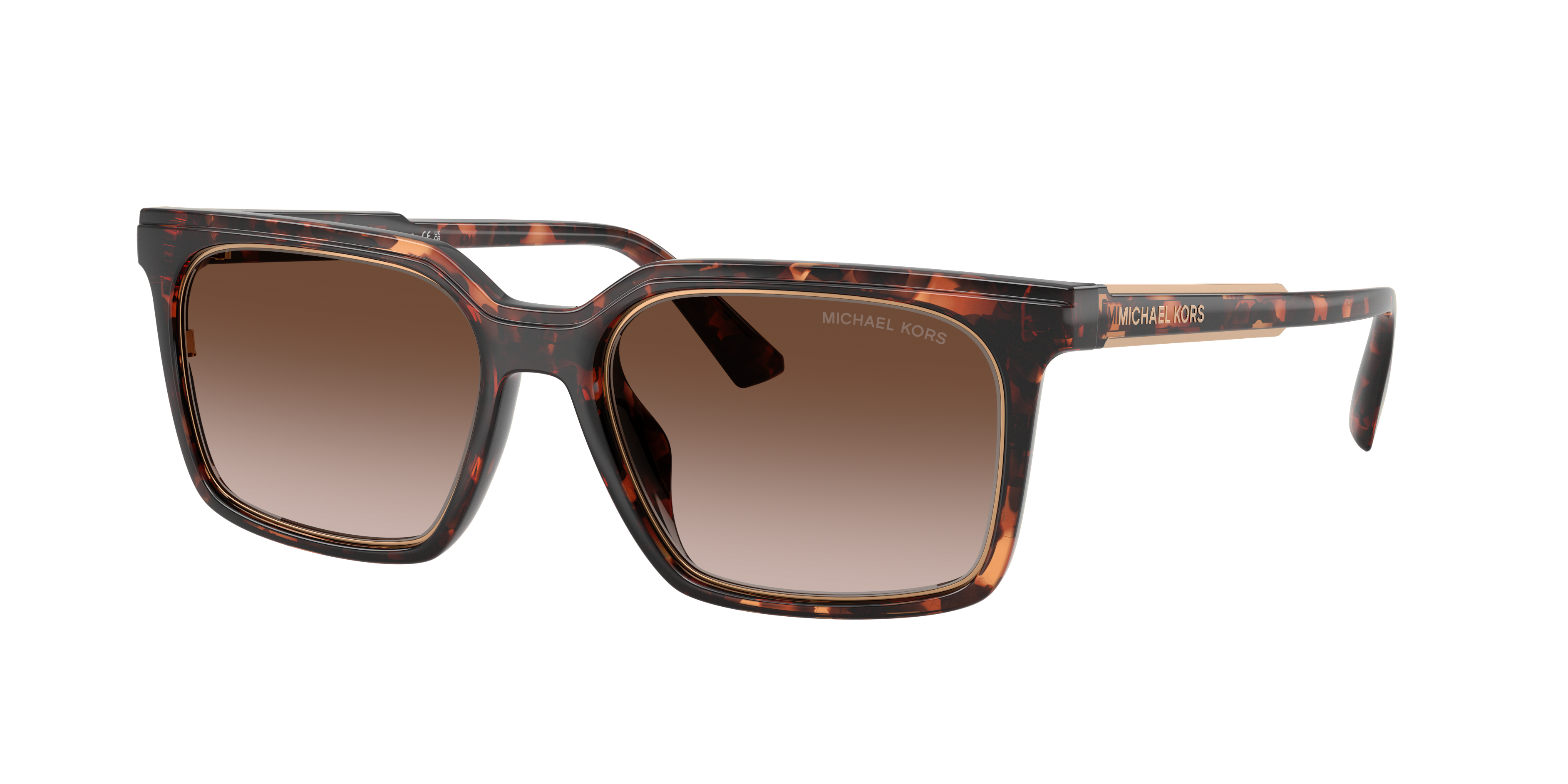 Michael Kors Man Sunglass Honolulu -  Frame color: Dark Tortoise, Lens color: Smoke Gradient
