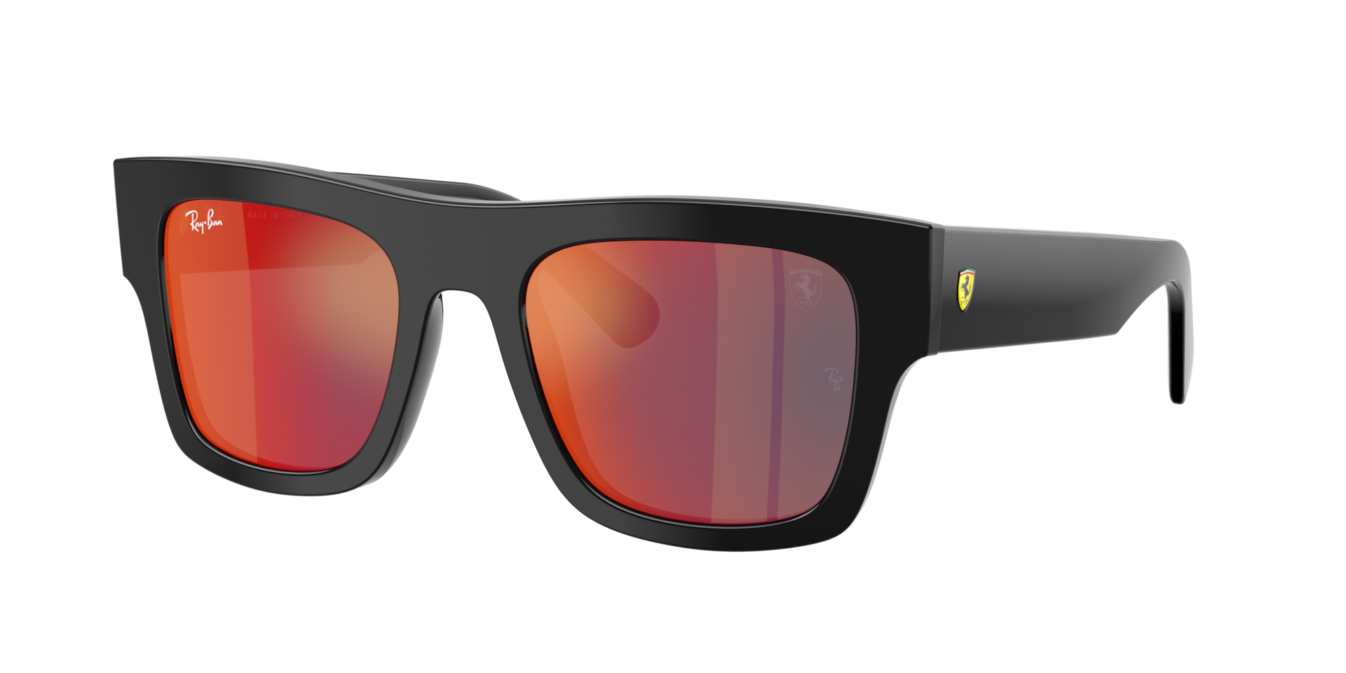 Ray-Ban Unisex Sunglass RB2217M Home Race Special Edition 2025 -  Frame color: Black, Lens color: Grey Mirror Blue/Red