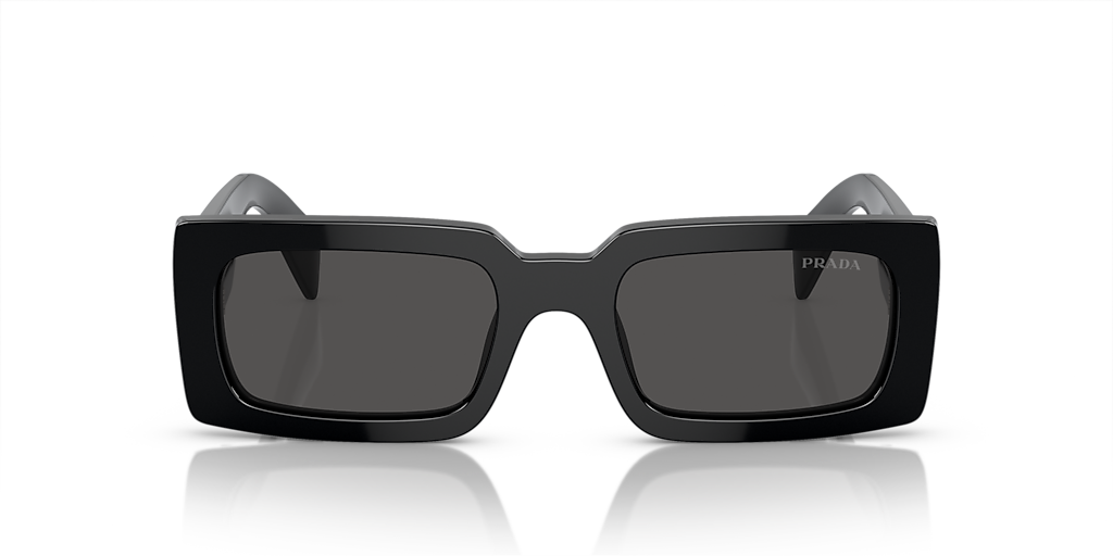 Prada PR A07S XS (52 - 20) with Grey lenses and Black frame