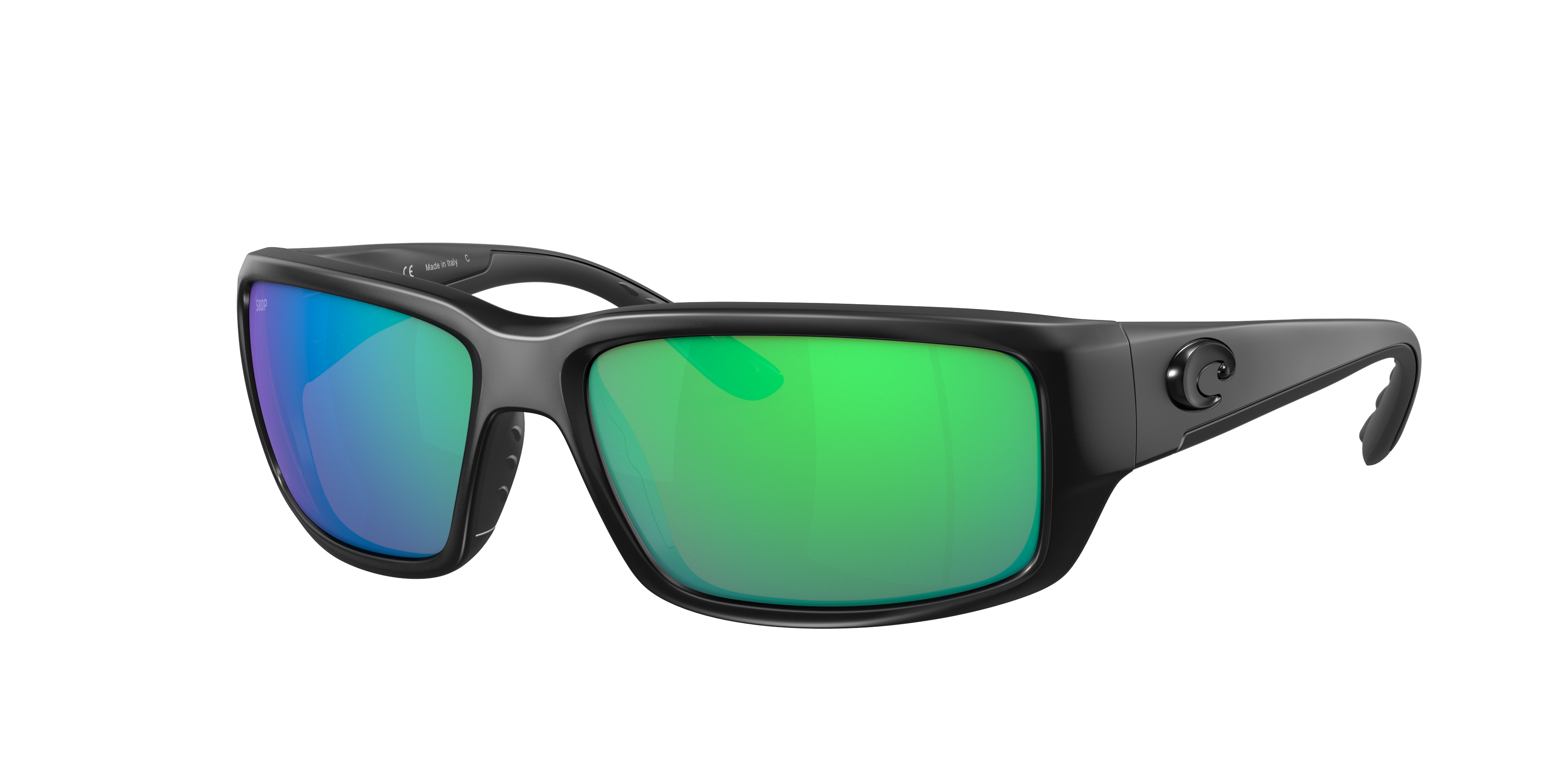 Costa Man Sunglass Fantail -  Frame color: Blackout, Lens color: Green Mirror