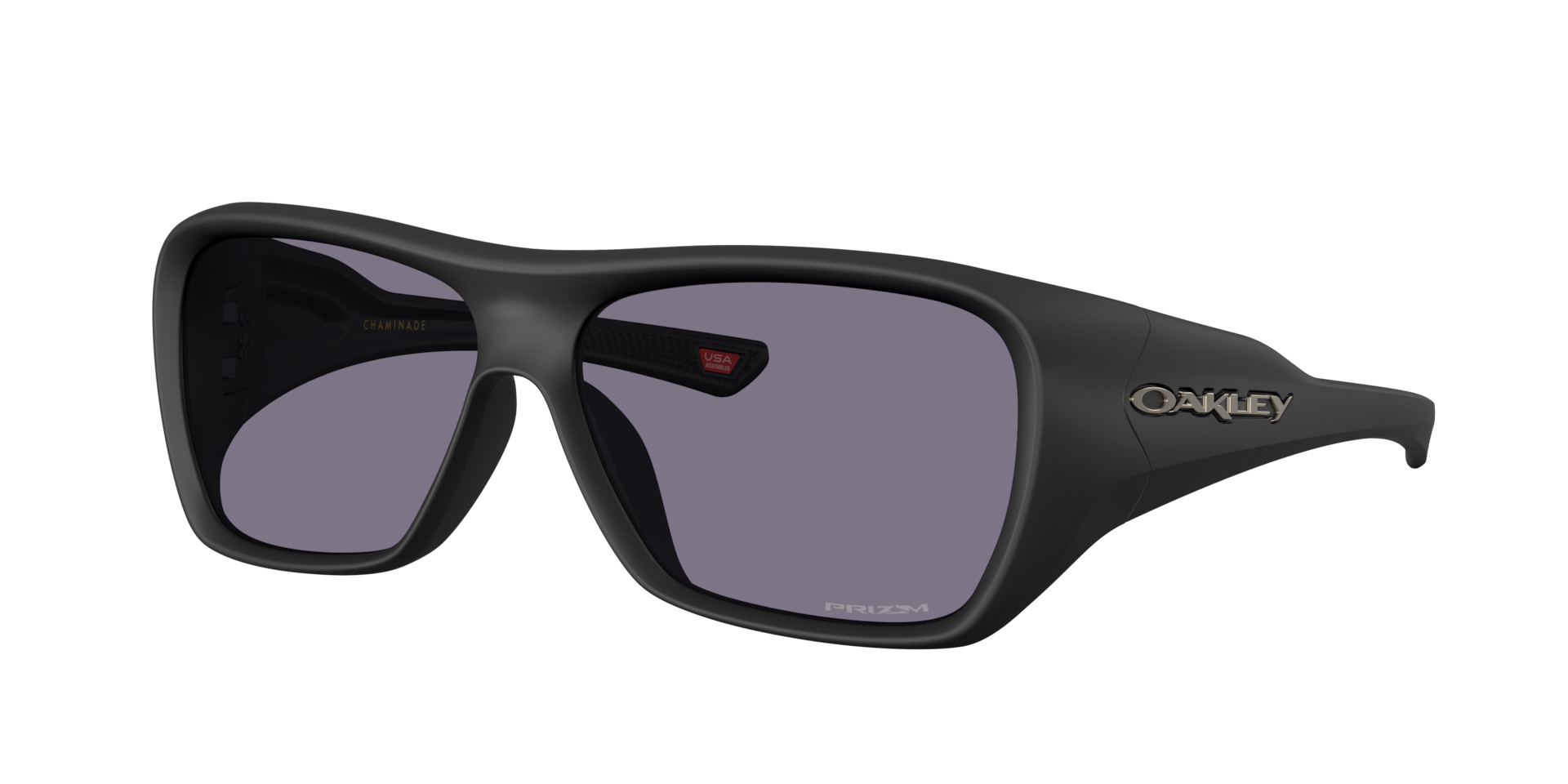 Oakley Unisex Sunglass Chaminade - Couleur du Monture: Suède noir, Couleur de Lentille: Prizm Gris