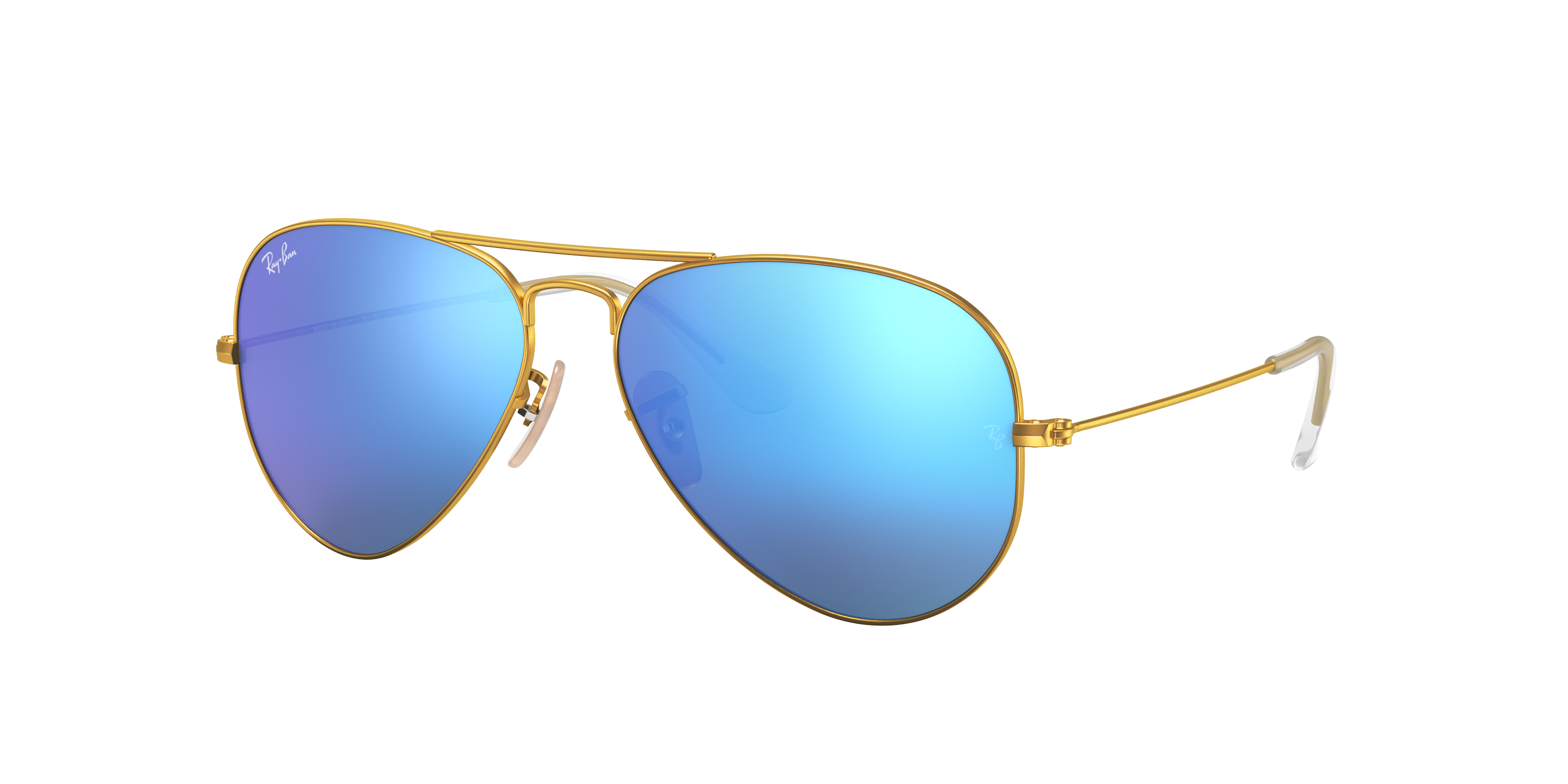 Ray-Ban Aviator Flash Lenses XL (58 - 14) with Blue lenses and