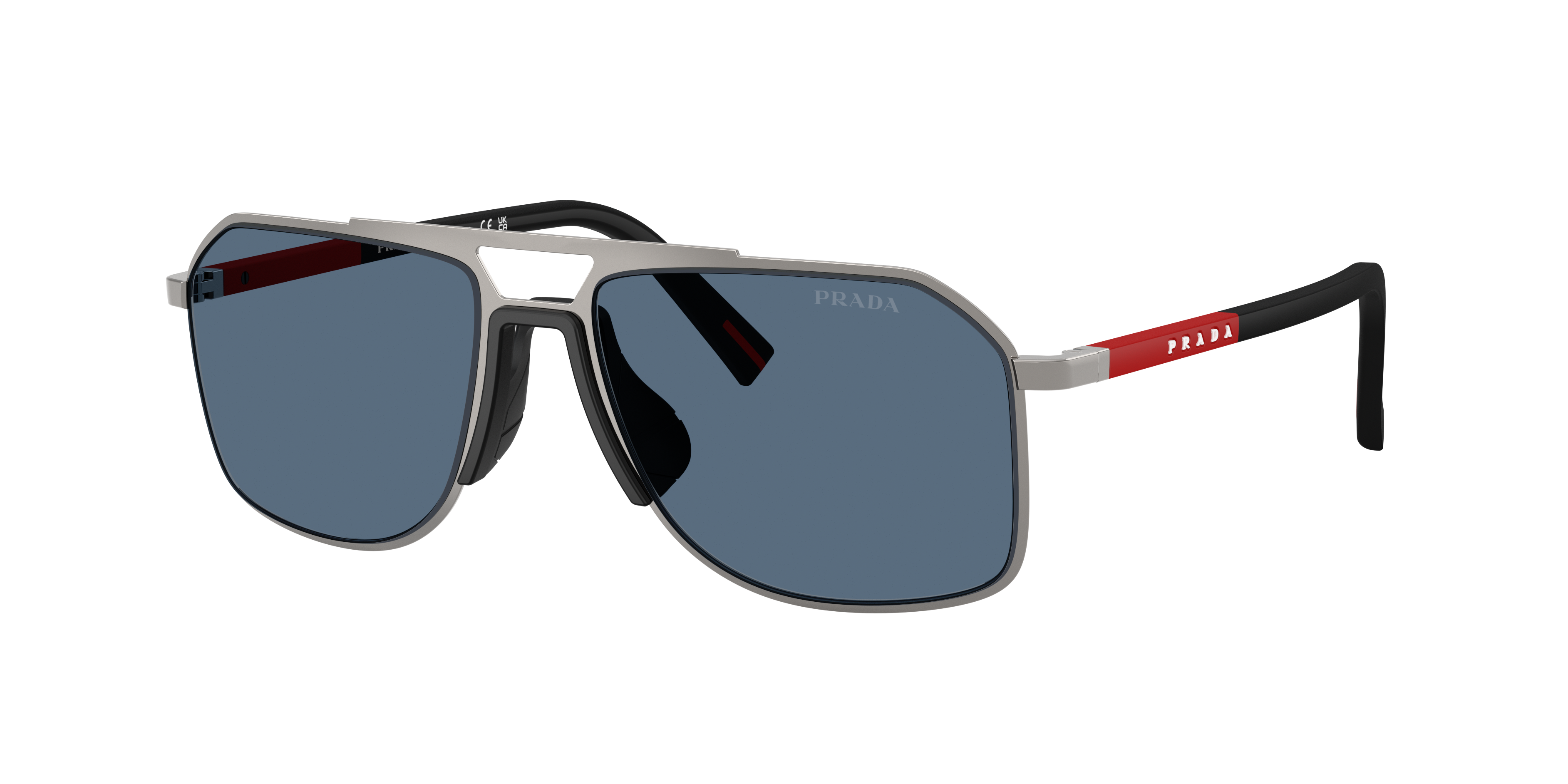 Prada Linea Rossa PS B51S L (56 - 17) with Blue lenses and Grey