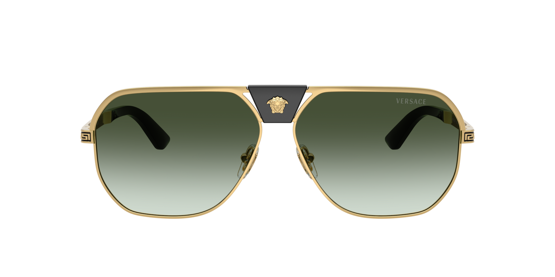 Versace VE2294 XL (61 - 12) with Green lenses and Gold frame