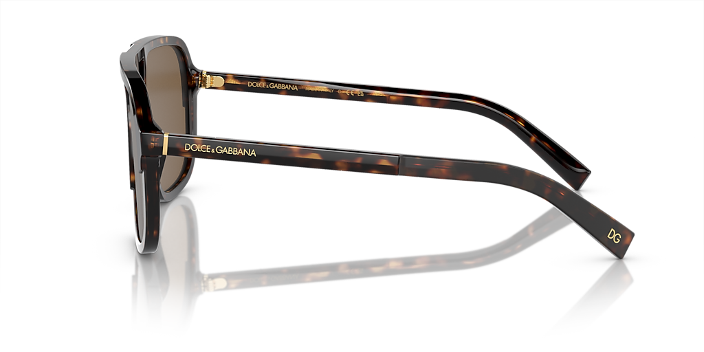 Dolce&Gabbana DG4354 M (58 - 15) with Brown lenses and Tortoise