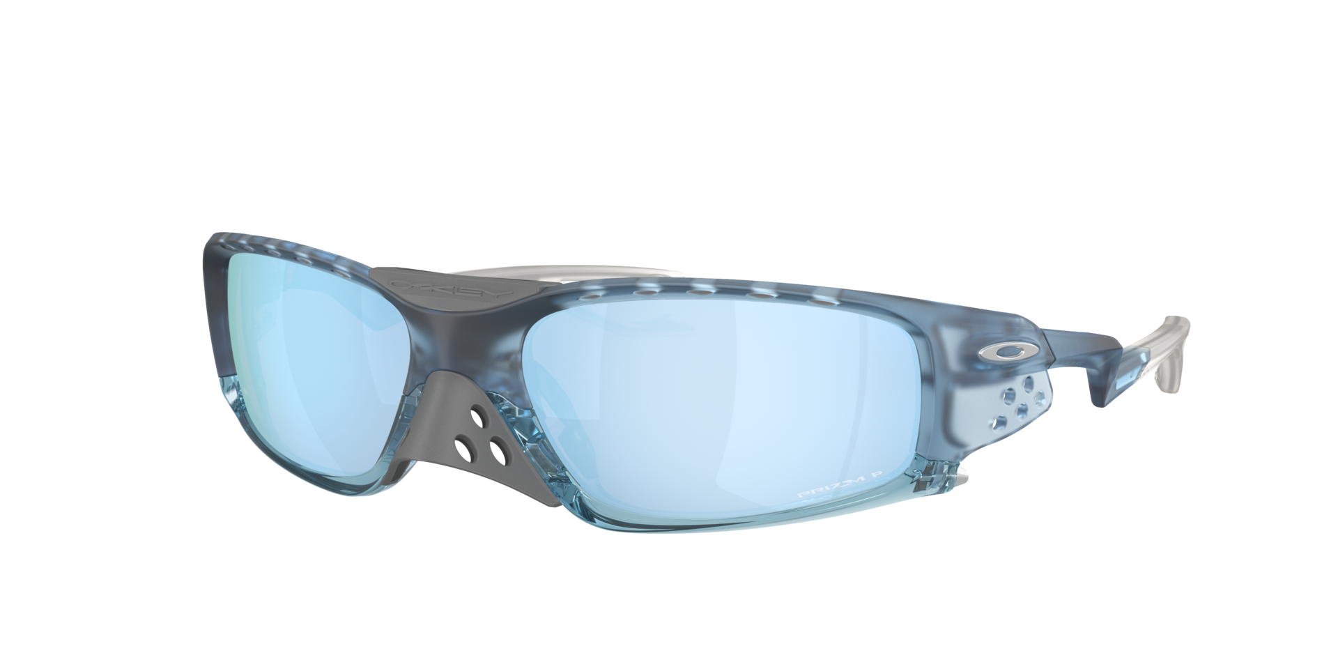 Oakley Unisex Sunglass OO9529 Plantaris SQ - Couleur du Monture: Délavé trans. mat, Couleur de Lentille: Prizm Deep Water Polarized