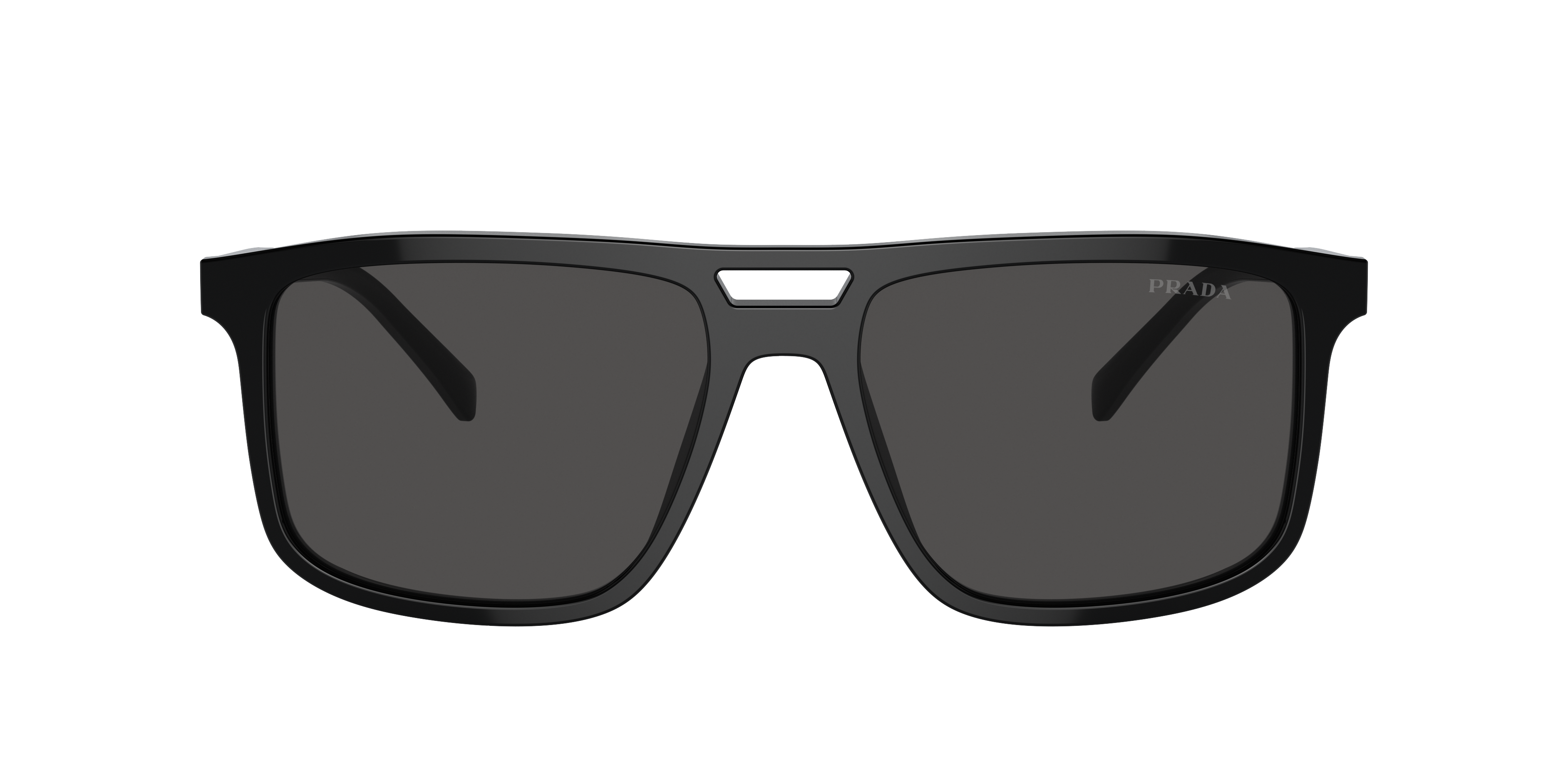 Prada PR A22S XL (58 - 18) with Grey lenses and Black frame