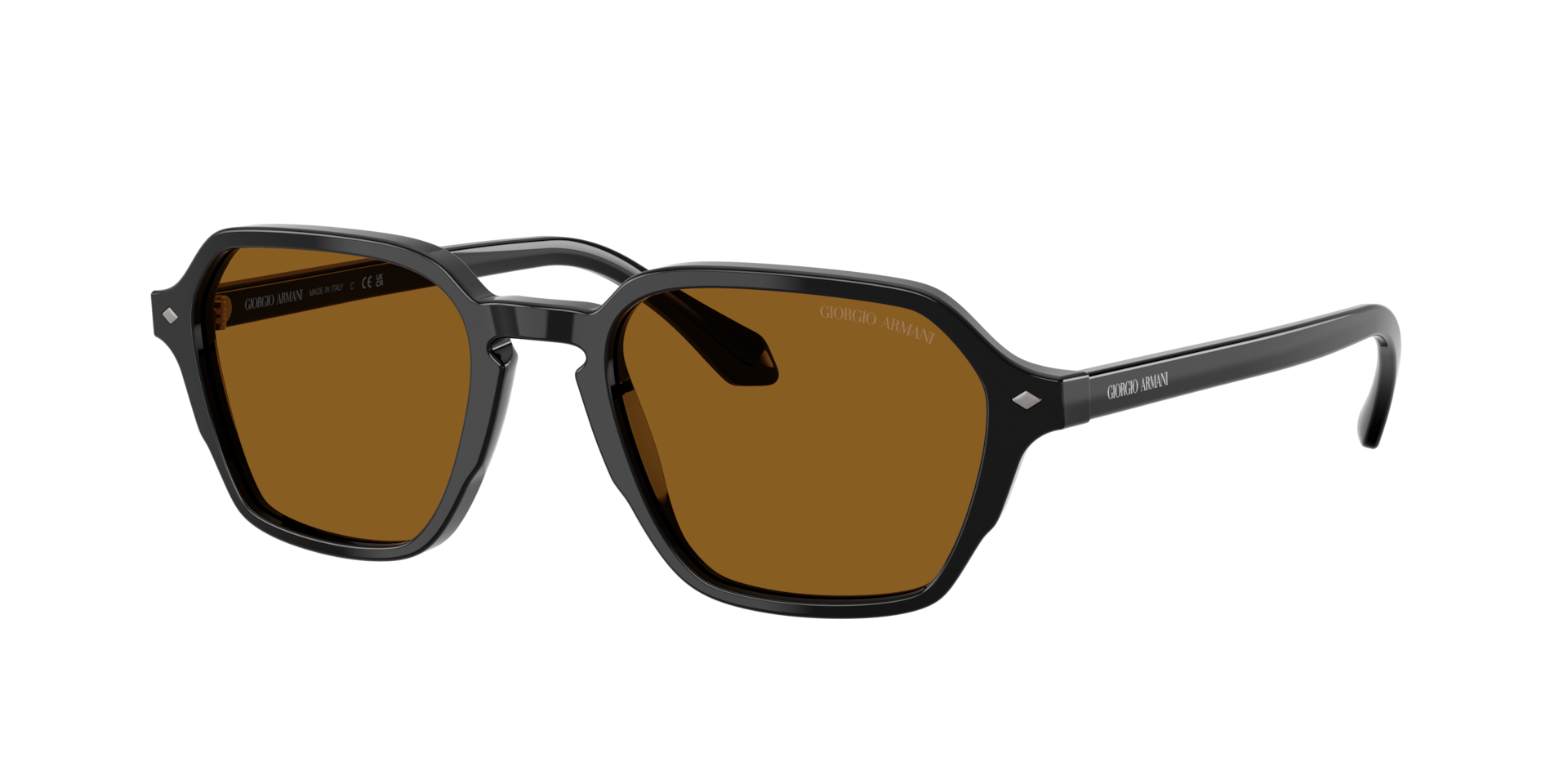 Giorgio Armani Man Sunglass AR8220 -  Frame color: Black, Lens color: Brown