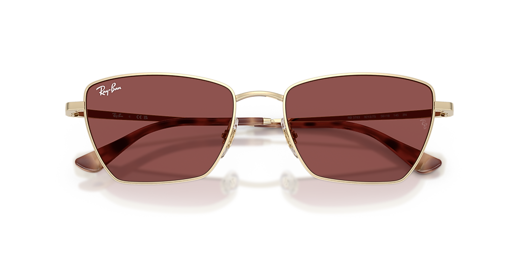 Ray-Ban Drea Bio-Based XXL (56 - 18) with Violet lenses and Gold