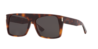 Saint Laurent SL 276 XXS (53 - 16) with Grey lenses and Tortoise