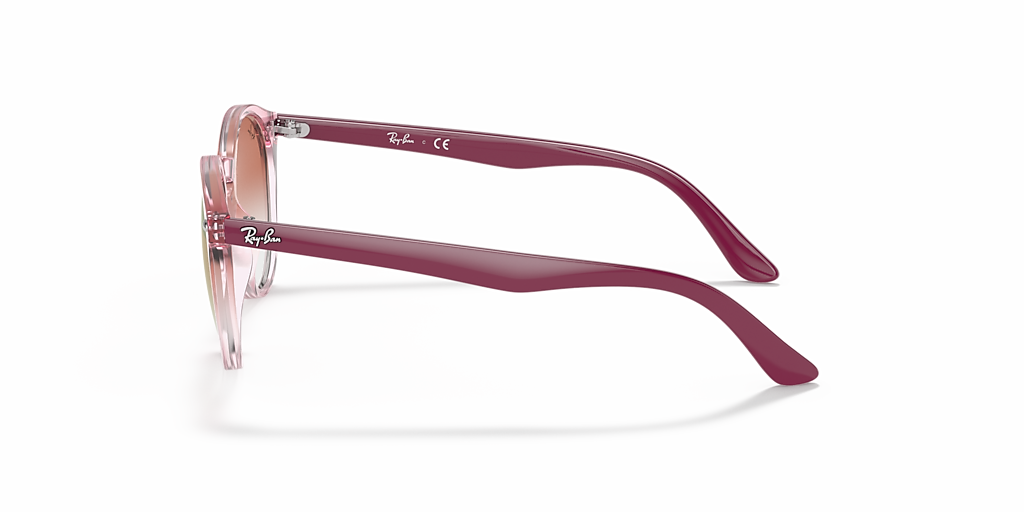 小物 RayBan sunglasses round l pink case Ray-Ban RB9064S Kids XS (44 - 19) with Red lenses and Pink frame