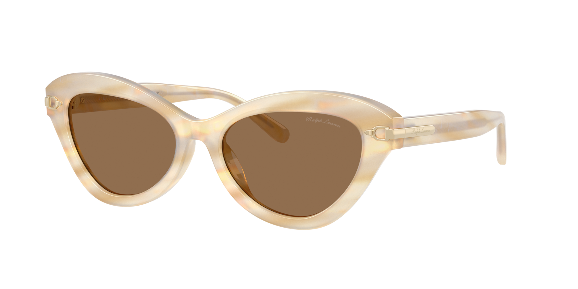 Ralph Lauren Femme Sunglass RL8236U - Couleur du Monture: Crème coquille d'huître, Couleur de Lentille: Marron clair