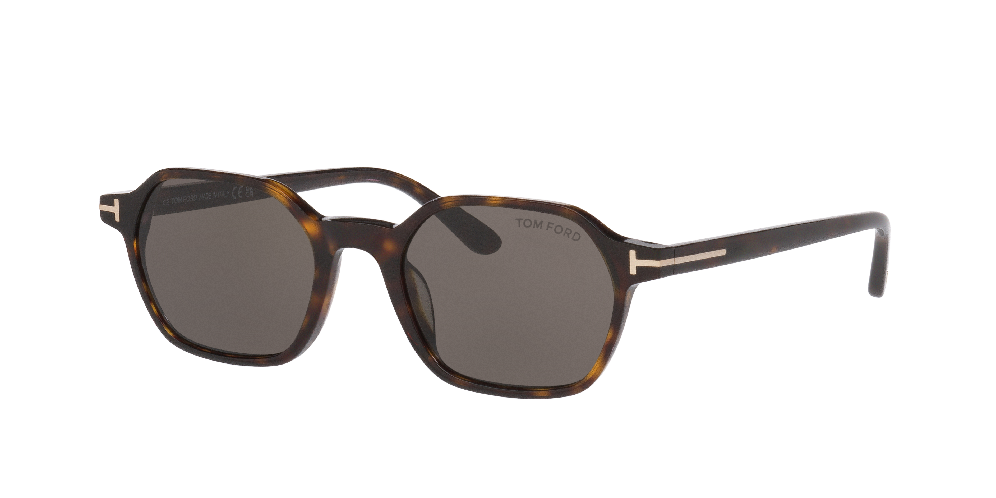 Tom Ford Joey-02 XXL (51 - 20) with Grey lenses and Tortoise frame