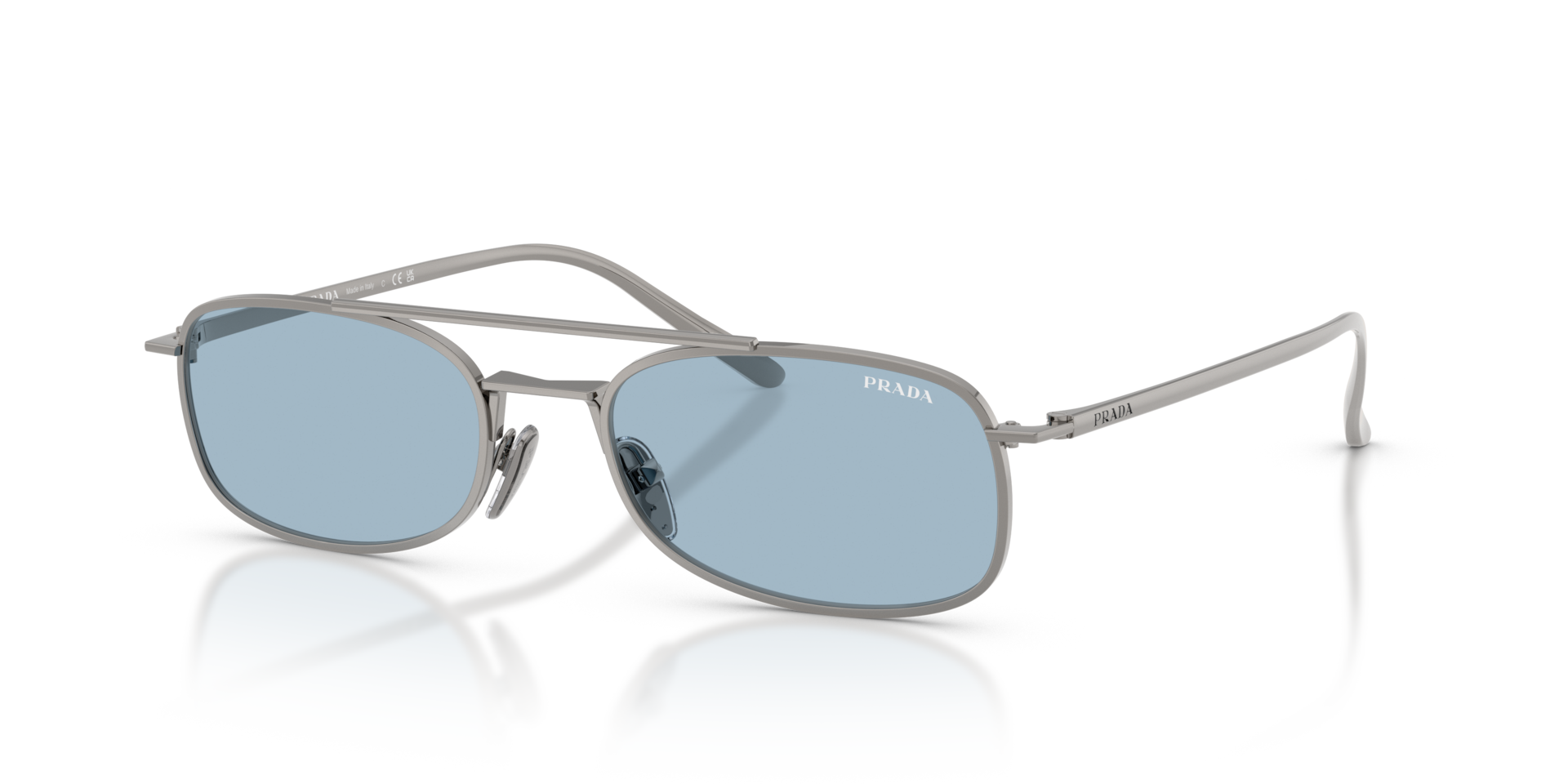 Prada PR D59S L (54 - 19) with Blue lenses and Grey frame