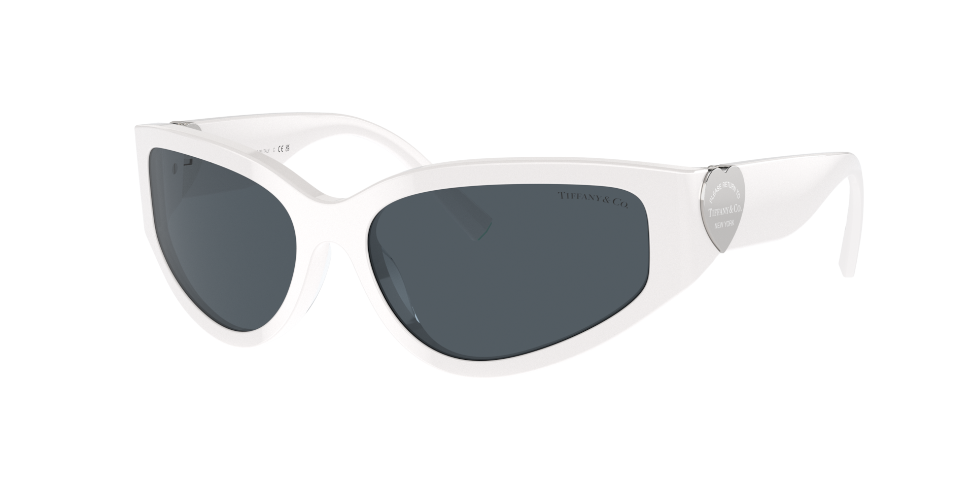 Tiffany & Co. Woman Sunglass TF4217 -  Frame color: Bright White, Lens color: Dark Grey