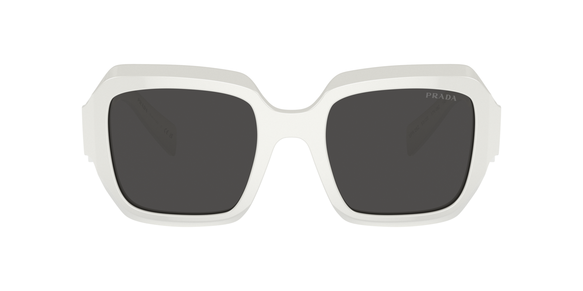 Prada PR 28ZS M (53 - 22) with Grey lenses and White frame