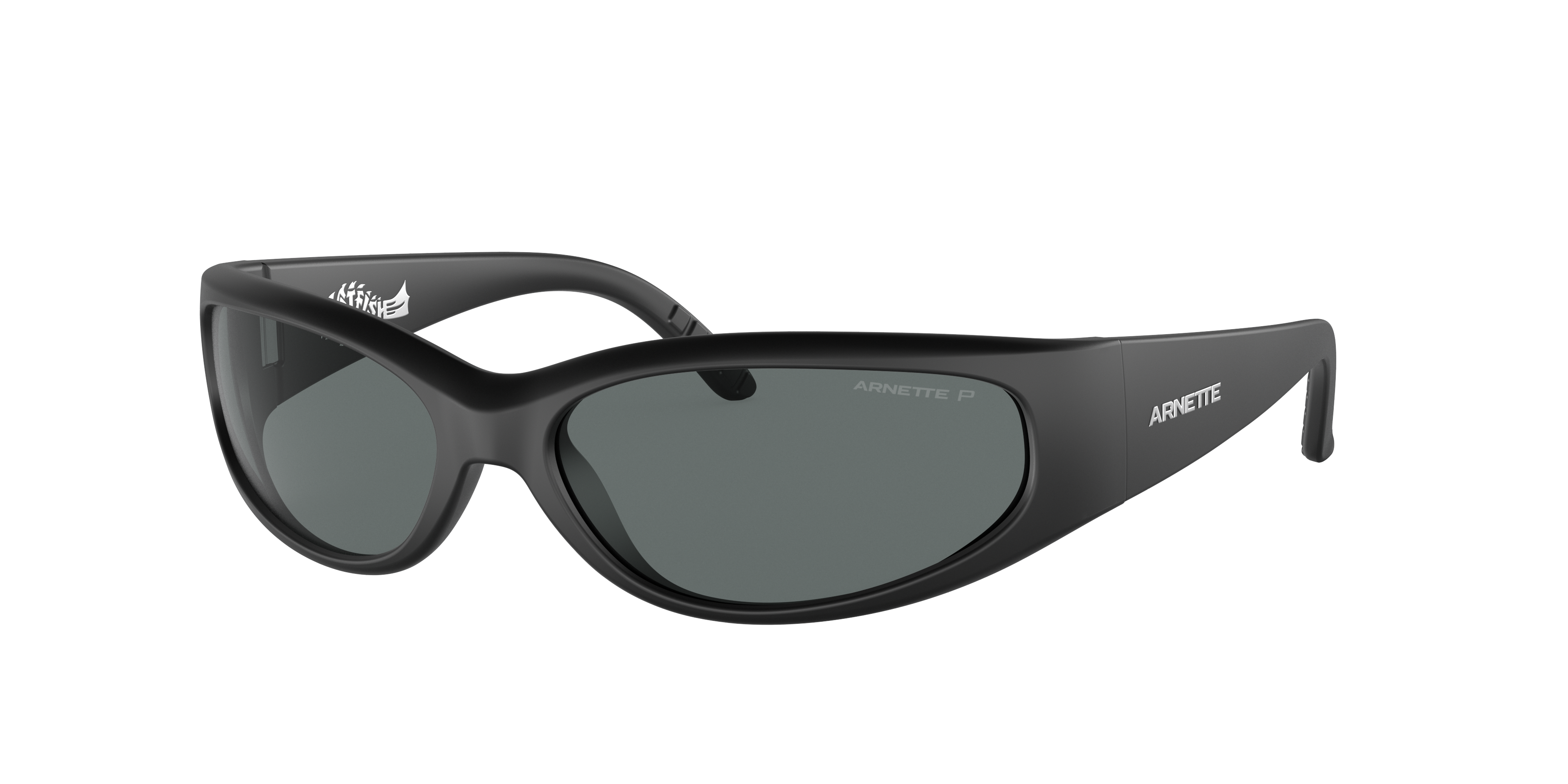 Arnette Unisex Sunglass Catfish -  Frame color: Matte Black, Lens color: Dark Grey Polarized