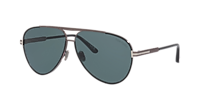 Tom Ford Rupert-02 XXL (63 - 11) with Blue lenses and Black frame